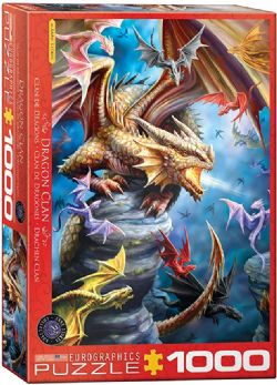 EUROGRAPHICS CASSE-TÊTE 1000 PIÈCES - CLAN DE DRAGONS (ANNE STOKES)